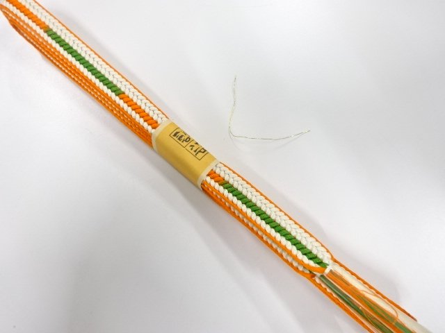 JAPANESE KIMONO / UNUSED HAND-TIED OBIJIME